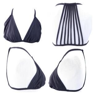 Xhilaration Black Bikini Top Size D/DD, Black Bathing Suit Top Swimsuit